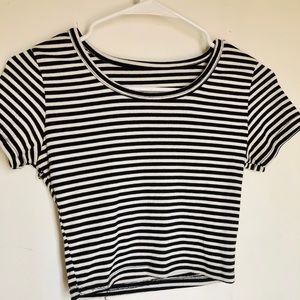 Striped crop top